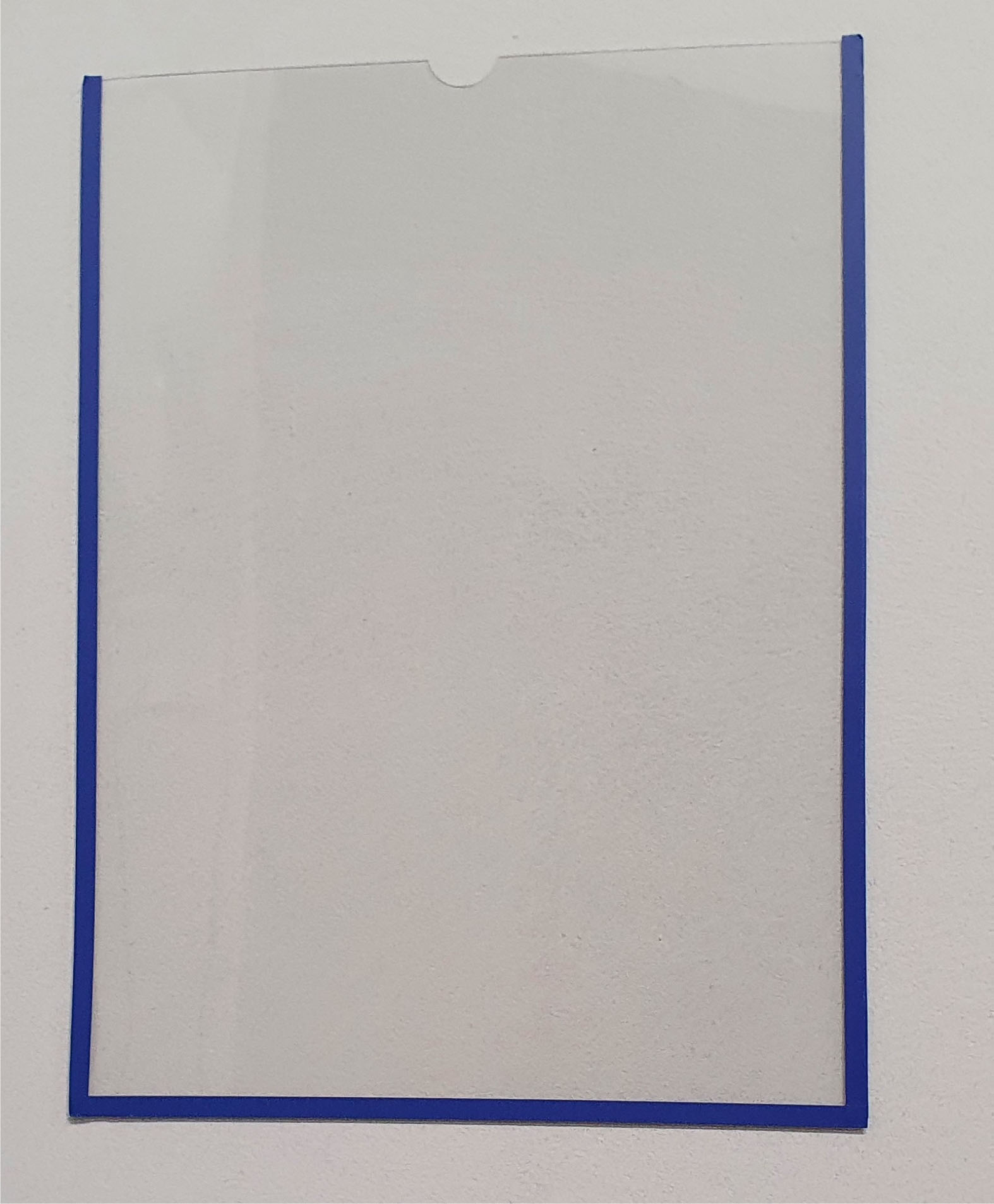 Карман (вертикальный) А4/ПЭТ с синей окантовкой, арт. 16173/СК